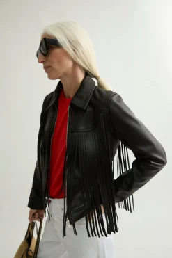 Hot VESTE FRINGY Vestes Et Manteaux | Cuir